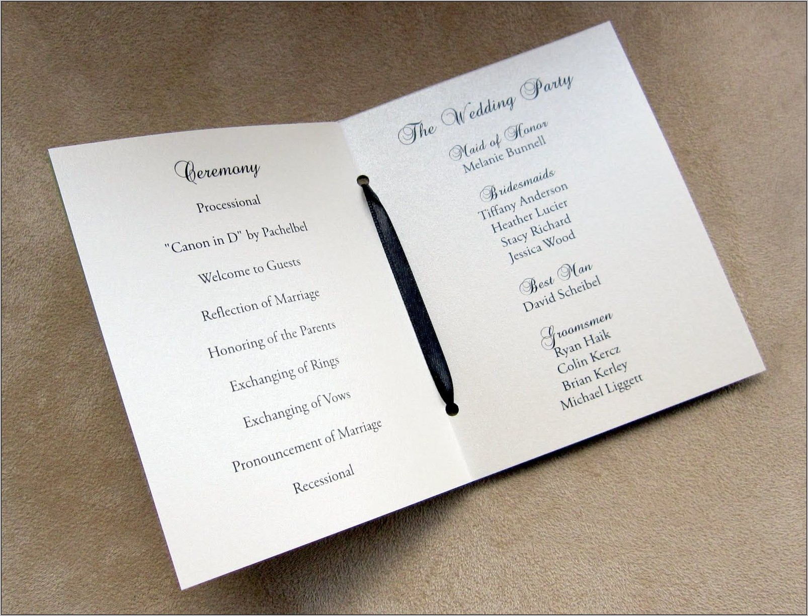 Wedding Invitation Booklet Template