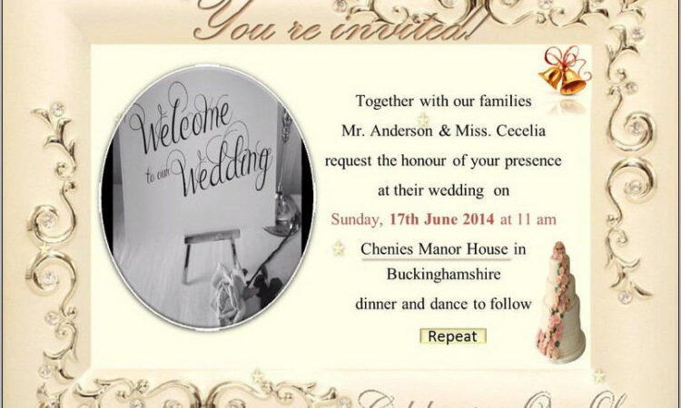 Wedding Invitation Ecards Templates