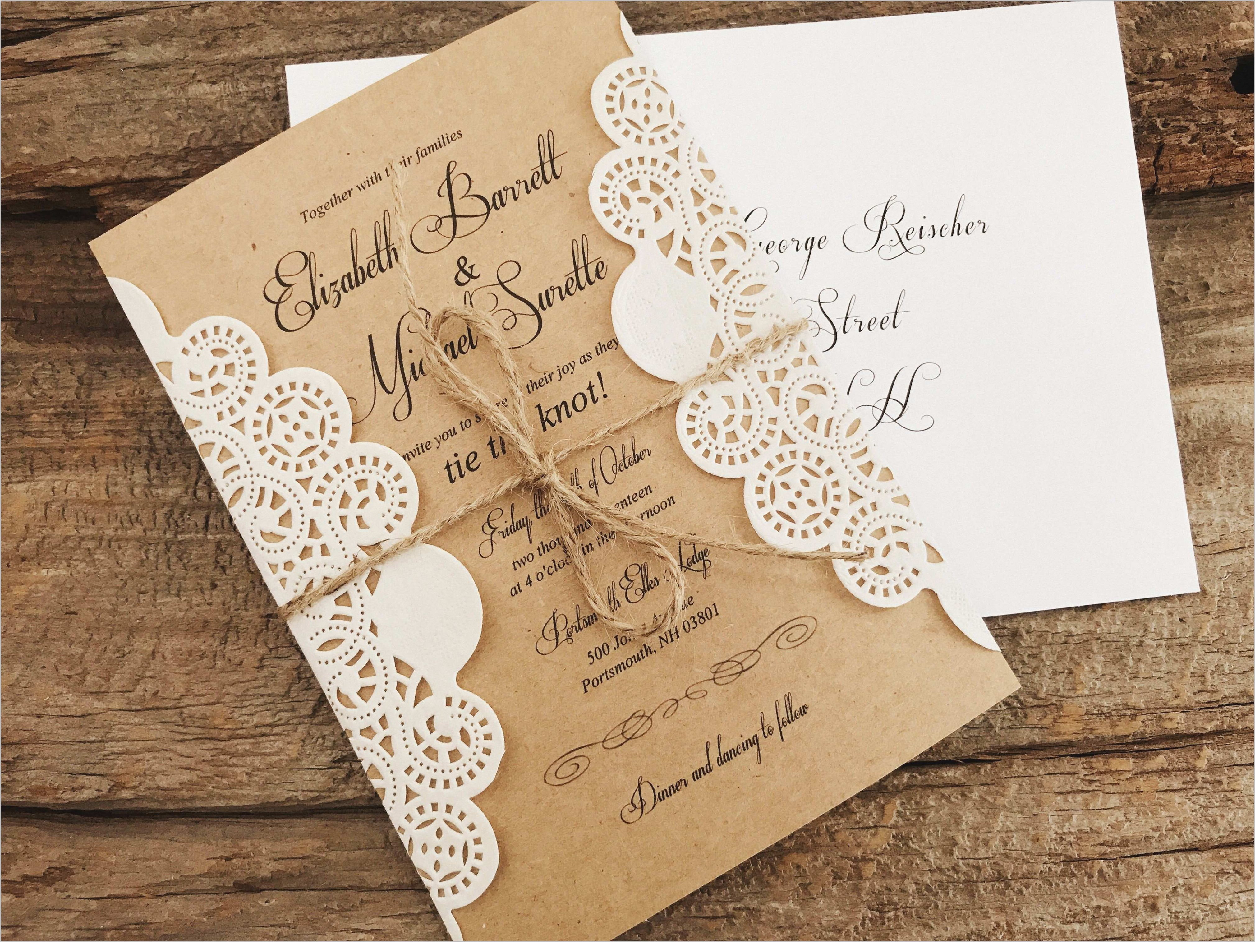 Wedding Invitation Envelopes Templates