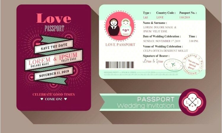 Wedding Invitation Passport Design Philippines