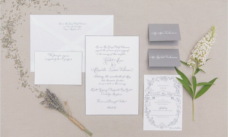 Wedding Invitation Suite Components