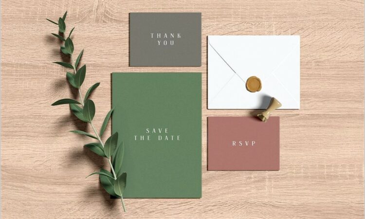 Wedding Invitation Suite Mockup