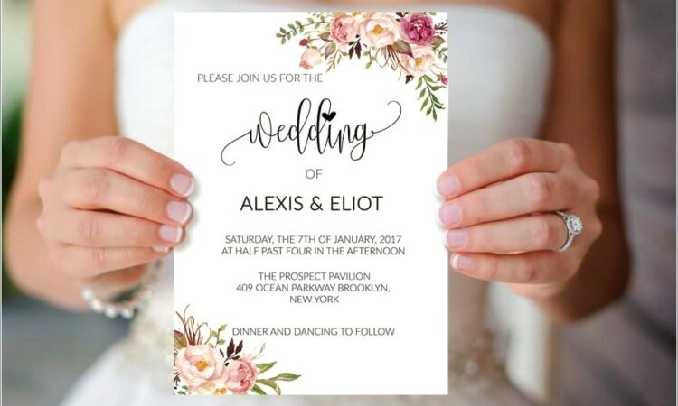 Wedding Invitation Templates Floral