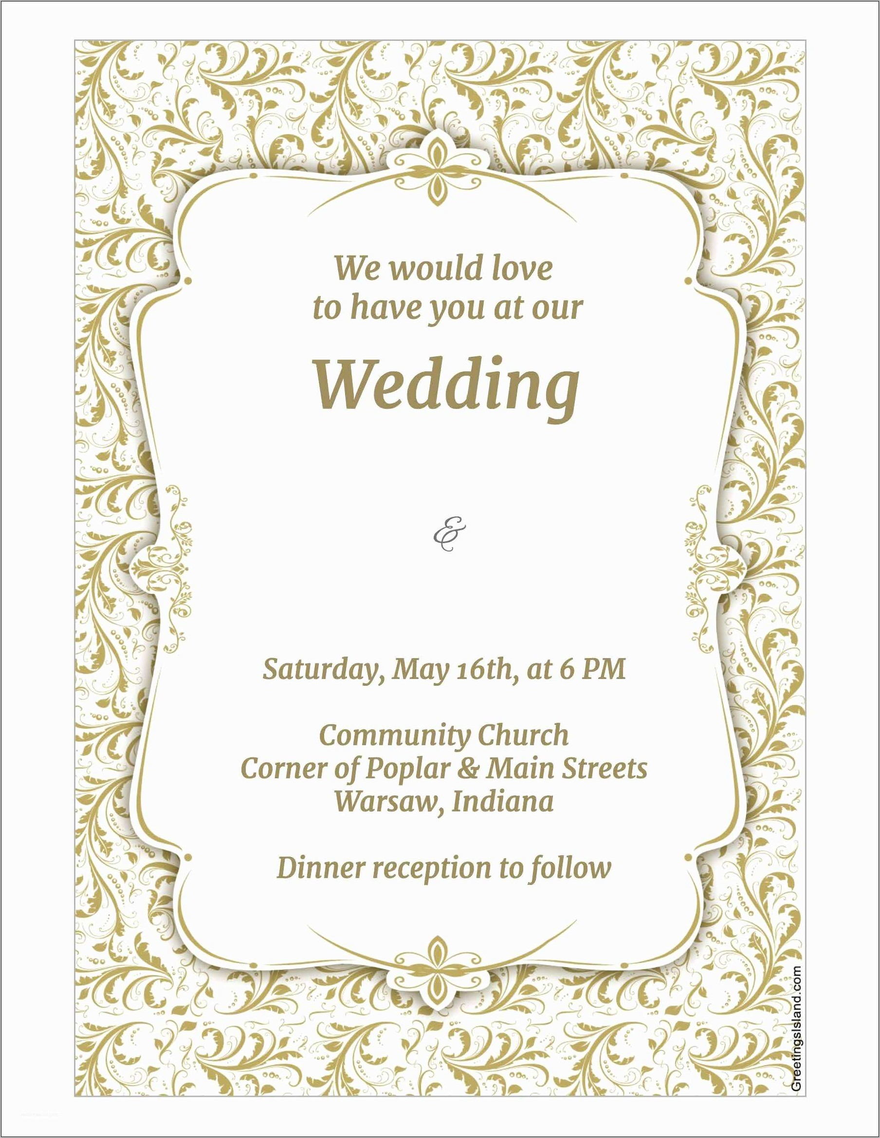 Wedding Invitation Templates Nz