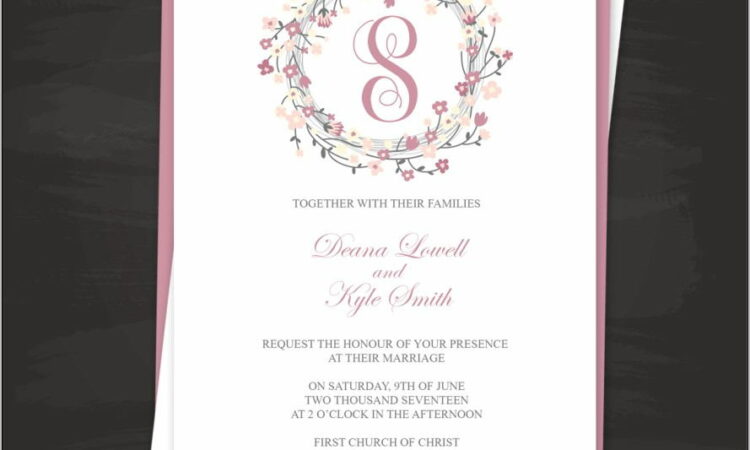 Wedding Invitation Templates Pdf Free Download