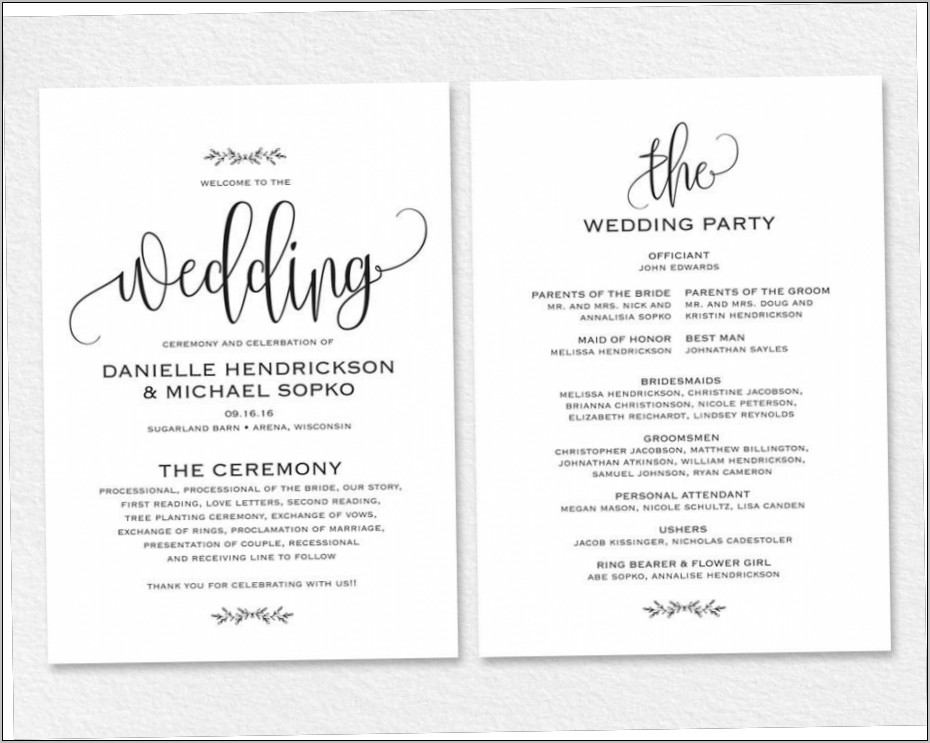 Wedding Invitation Wording Templates Microsoft Word