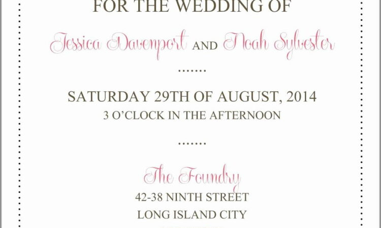 Wedding Invitations Free Templates For Word