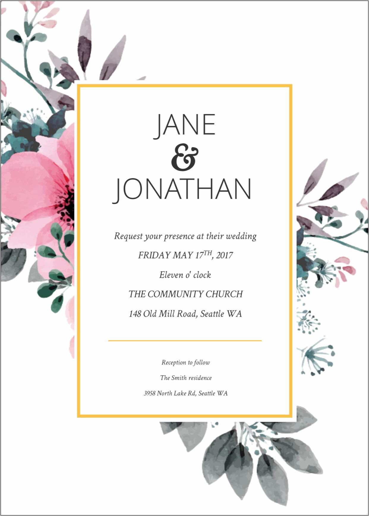 Wedding Invitations Free Templates Online