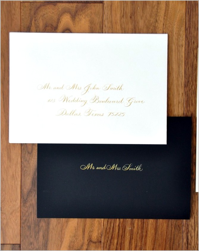 Wedding Invitations Outer And Inner Envelope