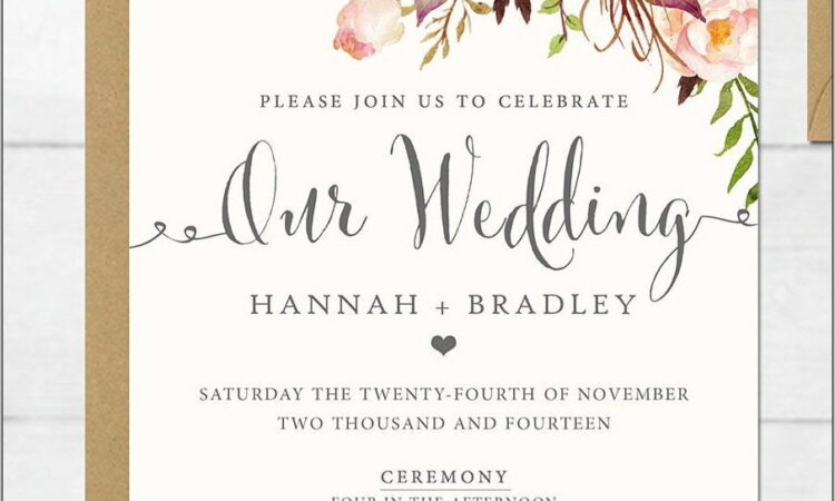 Wedding Invitations Samples Free Download