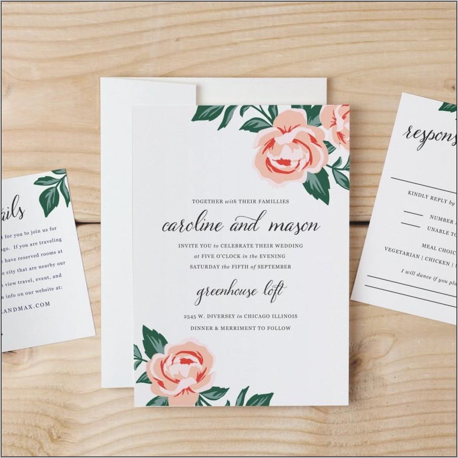 Wedding Invitations Templates For Word Free
