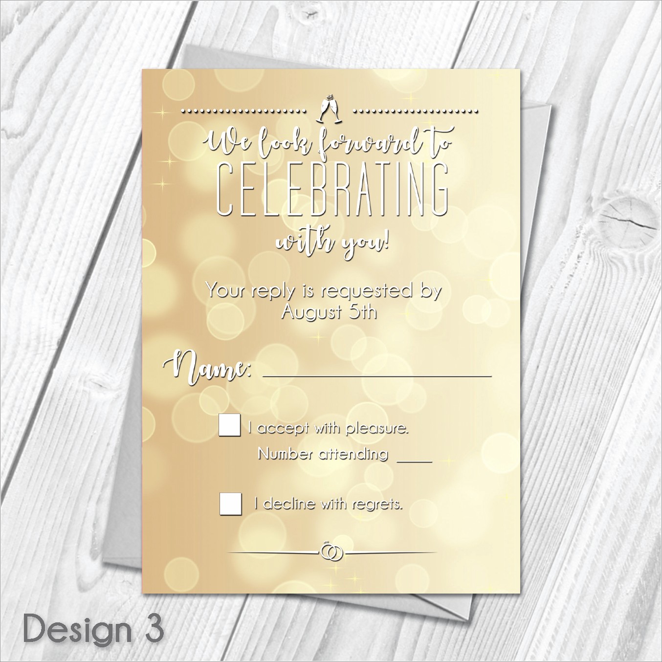 Wedding Invitations With Matching Rsvp Cards