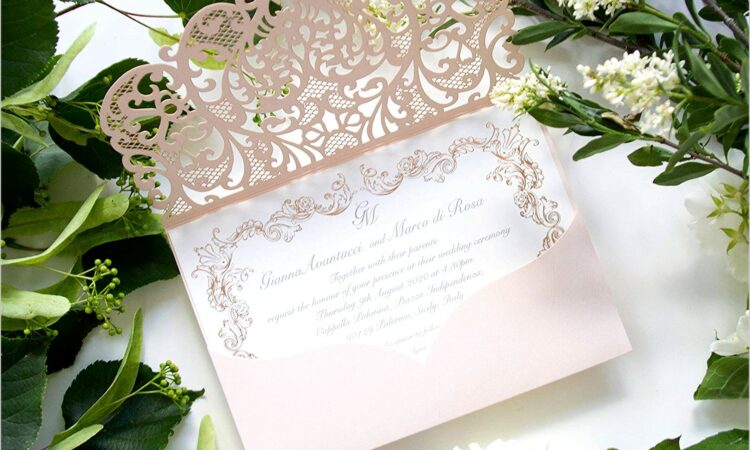 Wedding Invitations With Pocket Envelopes