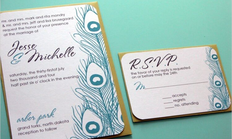 Wedding Invitations With Rsvp Cards Included