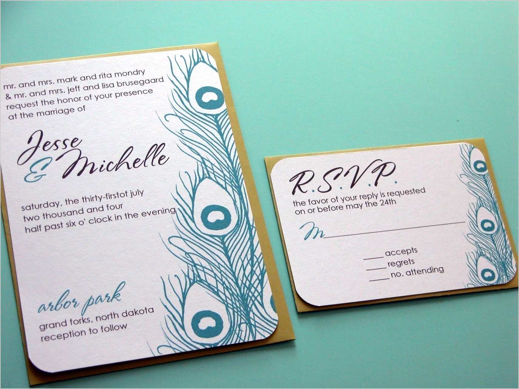 Wedding Invitations With Rsvp Cards Included