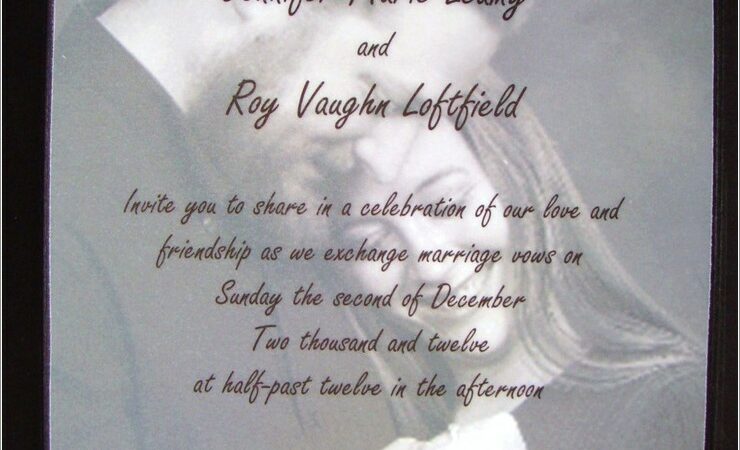 Wedding Invitations With Vellum Overlay