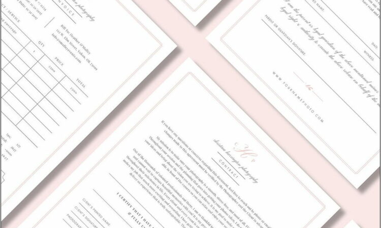 Wedding Photographer Contracts Templates