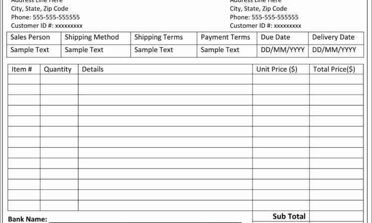 Wedding Photography Invoice Example