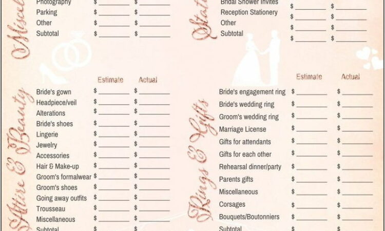 Wedding Planner Checklist Printable Uk