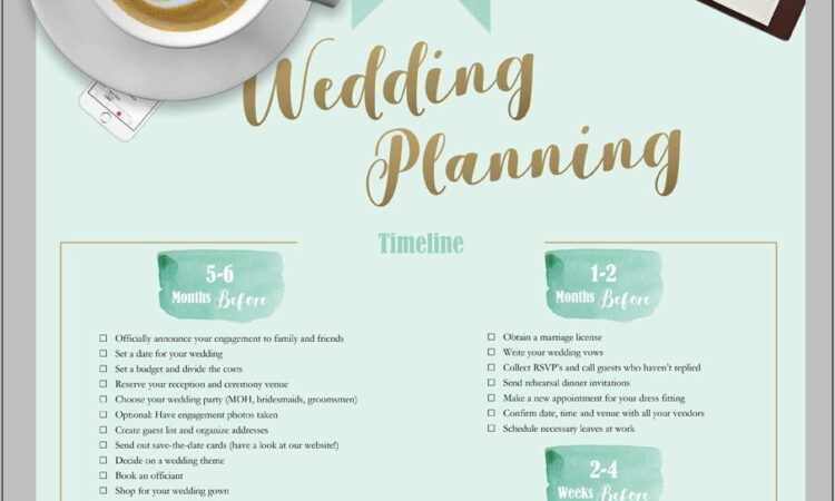 Wedding Planning Checklist Printable Free Uk