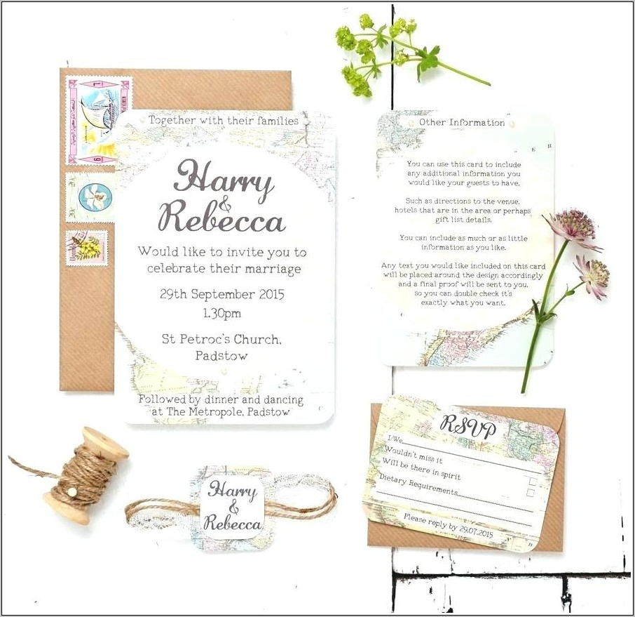 Wedding Reception Card Templates Free