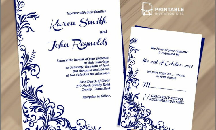 Wedding Rsvp Templates Free Download