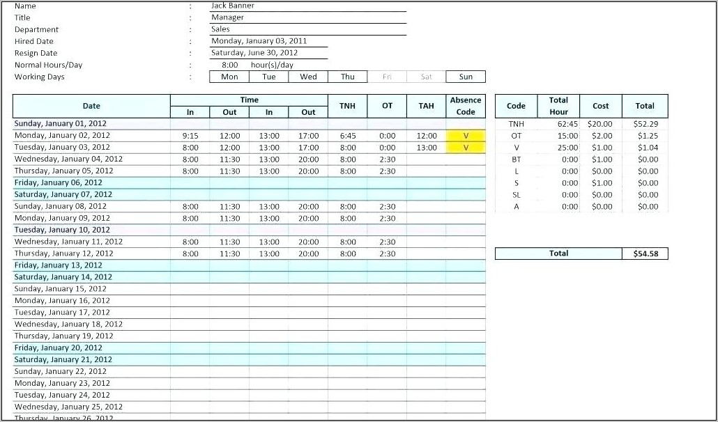 Weekly Call Plan Template