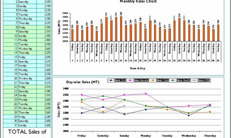 Weekly Sales Report Samples