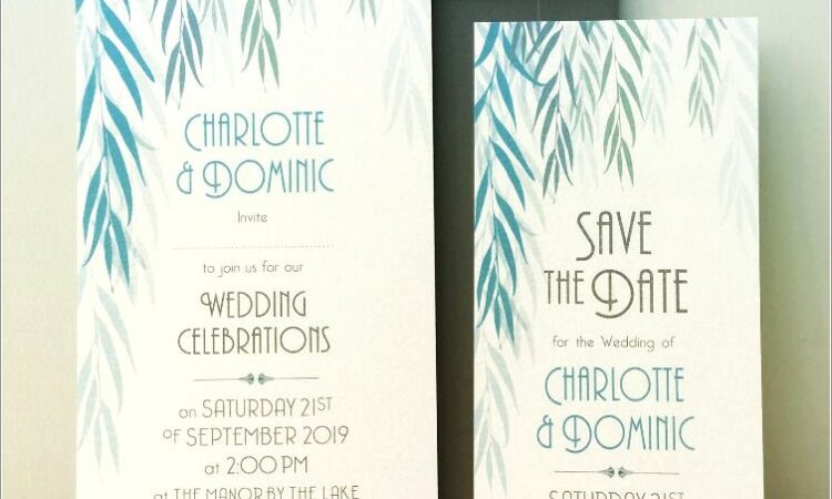 Weeping Willow Wedding Invitations