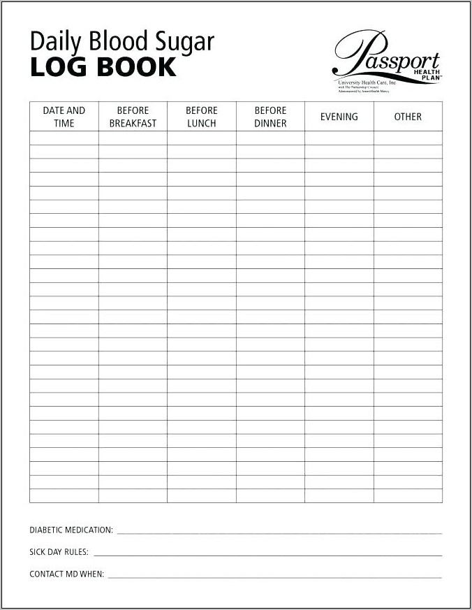 Weight Training Log Book Template