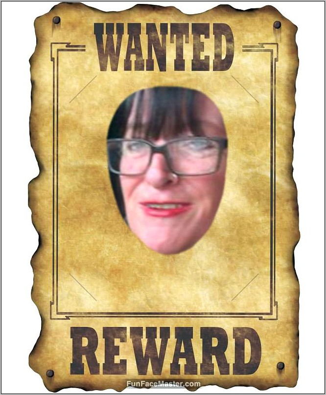 Western Reward Poster Template