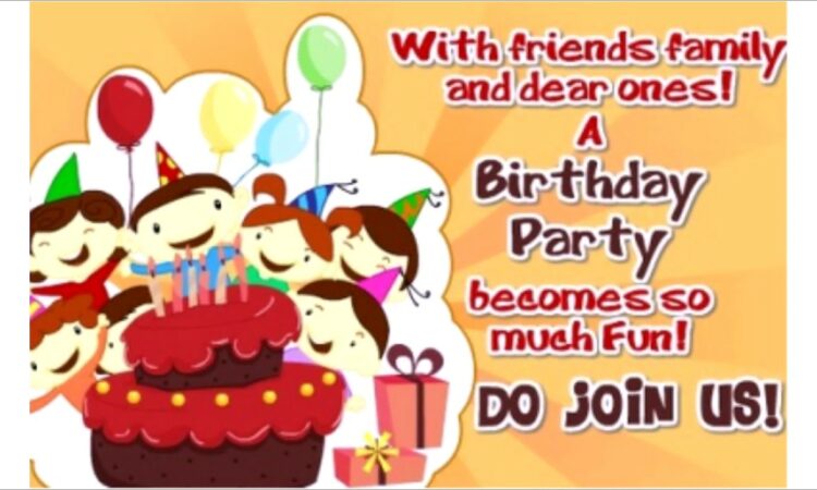 Whatsapp Birthday Invitation Message For Kids