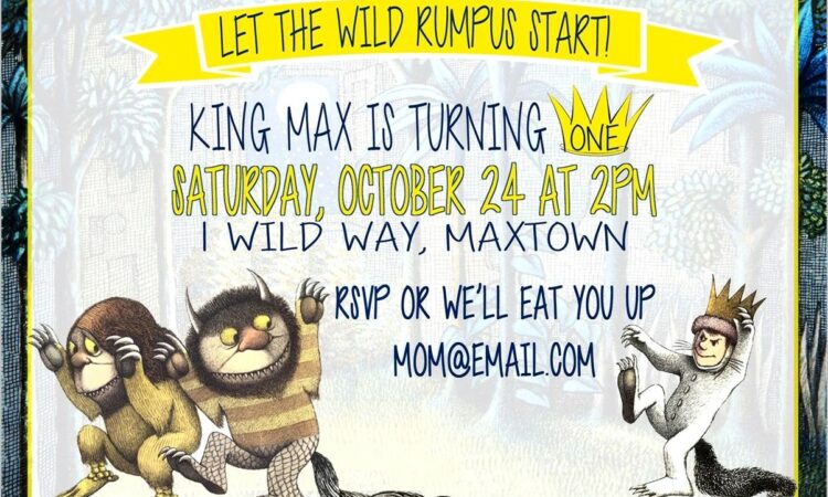 Where The Wild Things Are Birthday Invitations