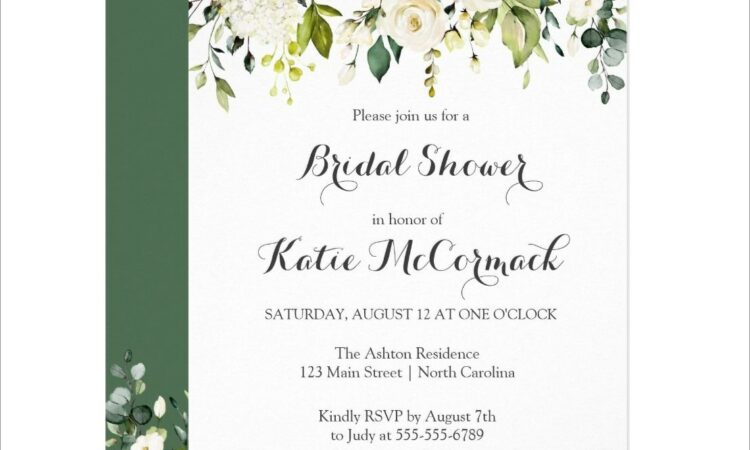 White Rose Wedding Invitations