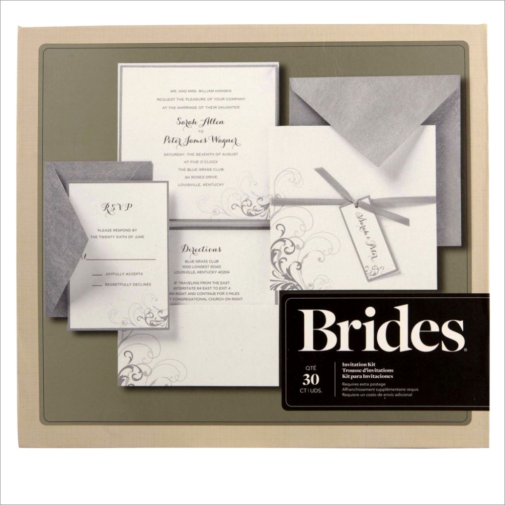 White Wedding Invitation Kits