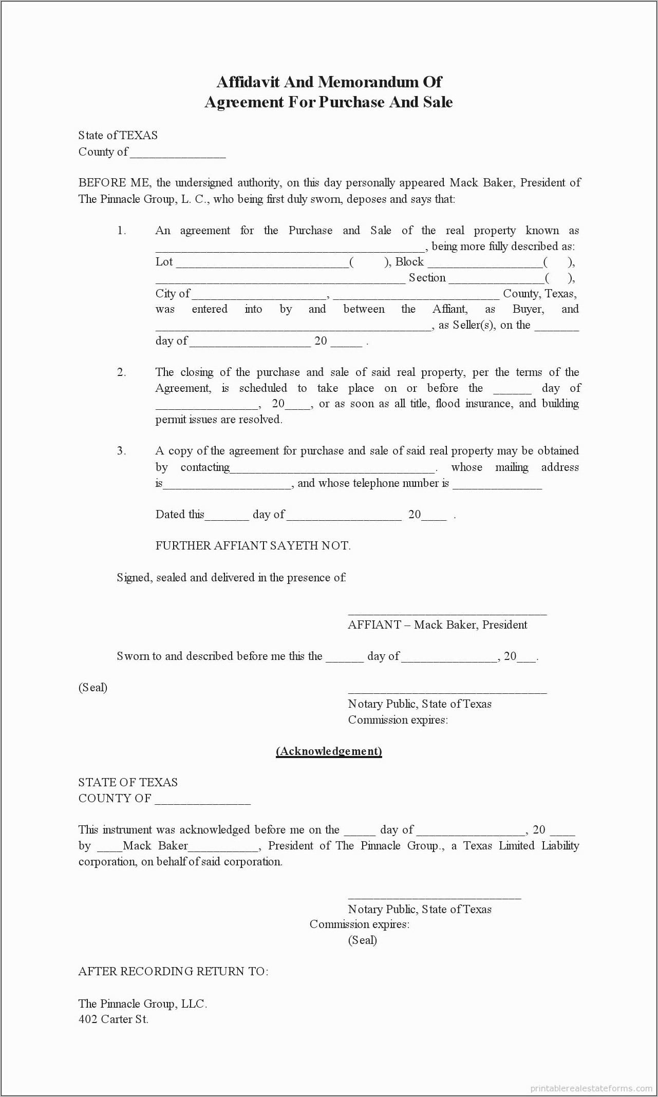 Wholesale Purchase Agreement Template