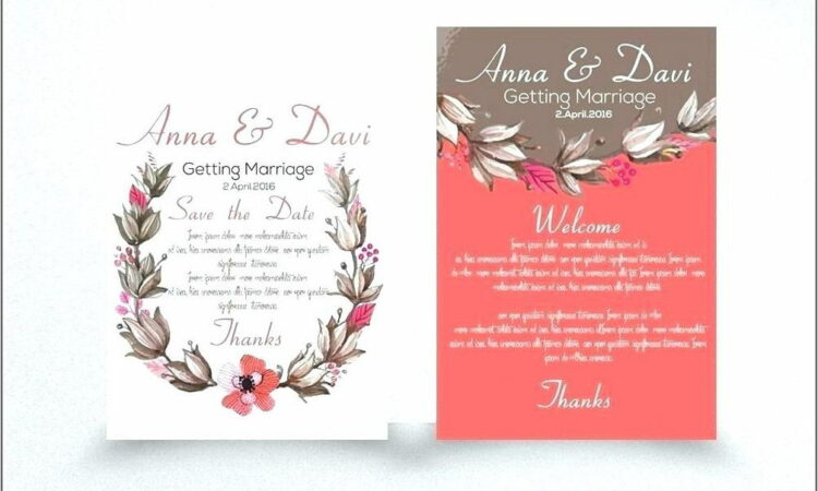 Wildflower Wedding Invitation Template Free