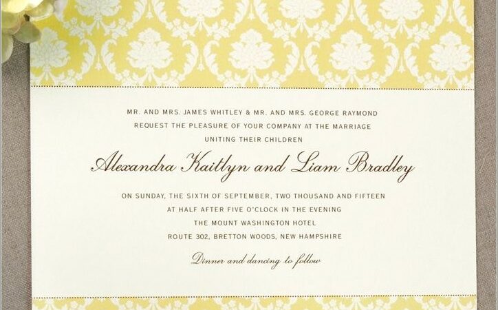 William Arthur Truly Wedding Invitations