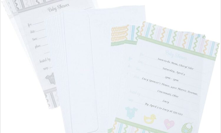 Wilton Baby Feet Invitations