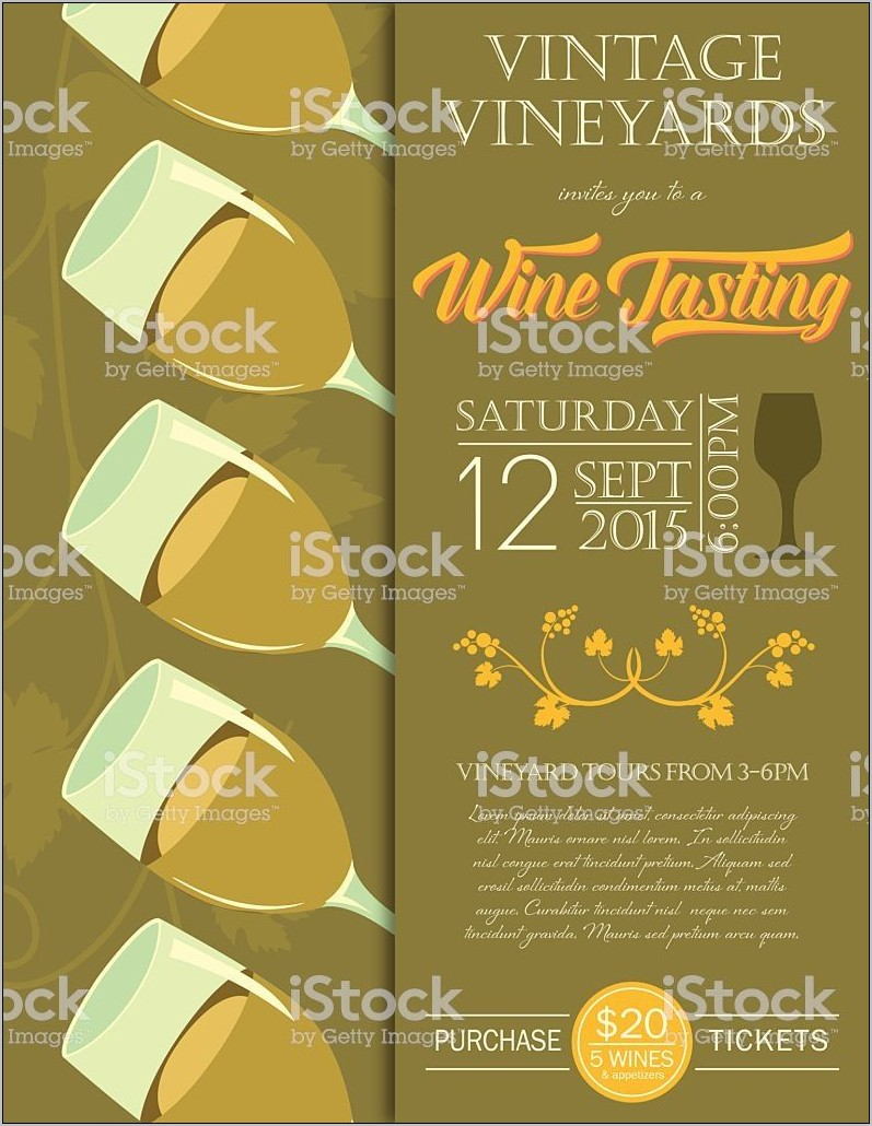 Wine Tasting Event Invitation Template