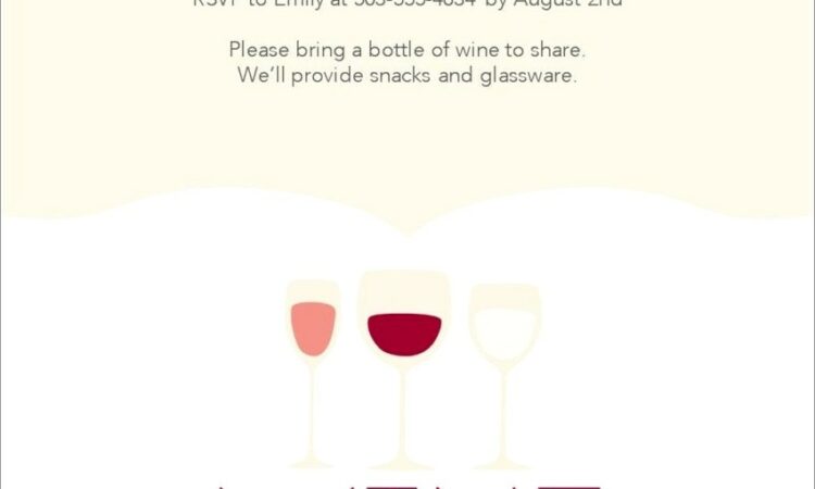 Wine Tasting Invitation Template Free