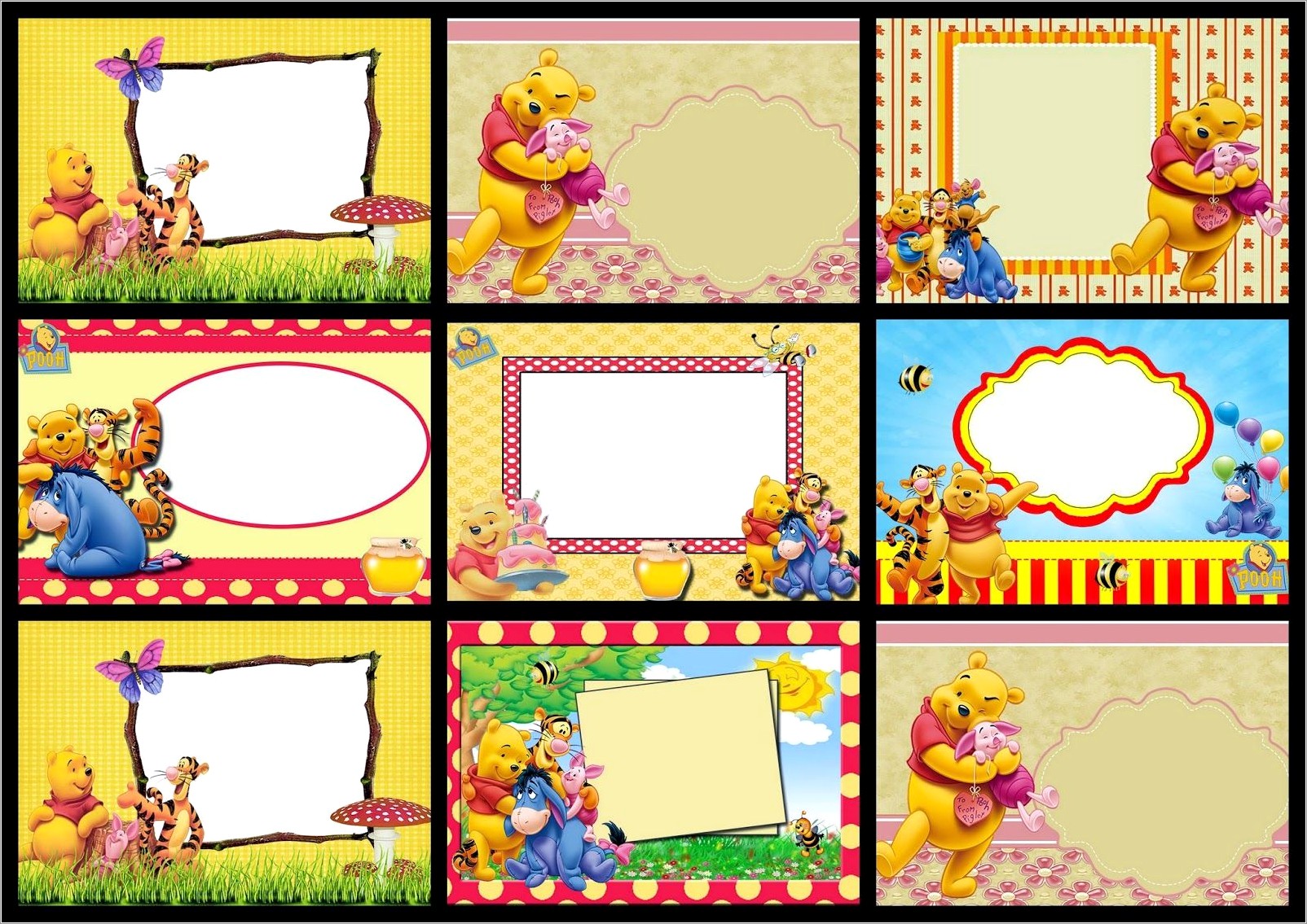 Winnie The Pooh Birthday Invitations Free Printable