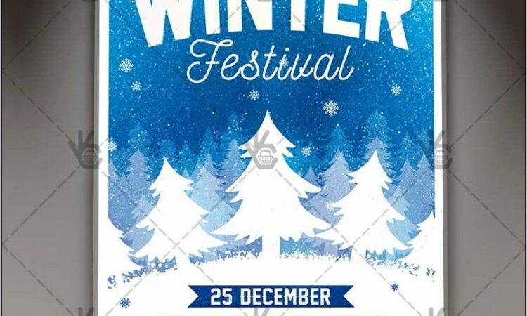 Winter Festival Flyer Template Free