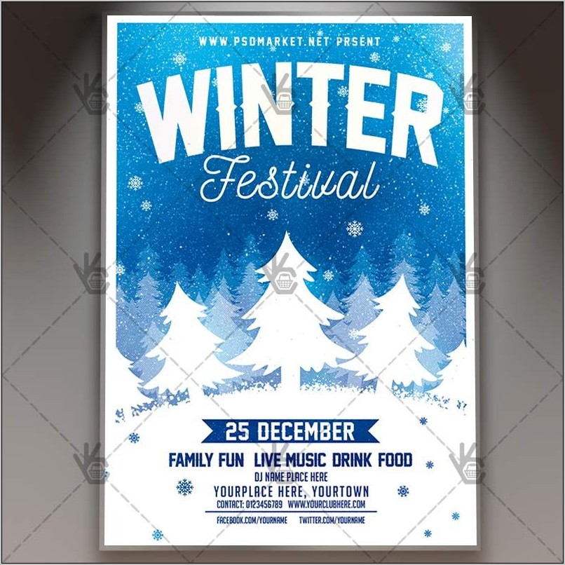 Winter Festival Flyer Template Free