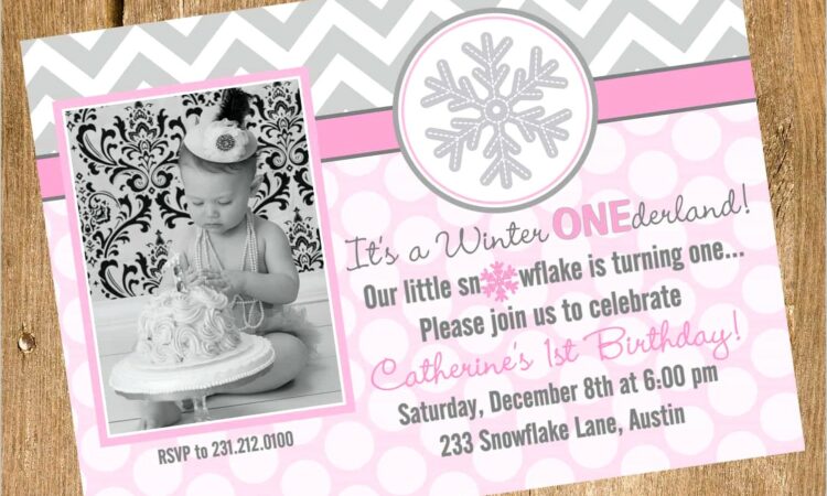 Winter Onederland Invitations Free