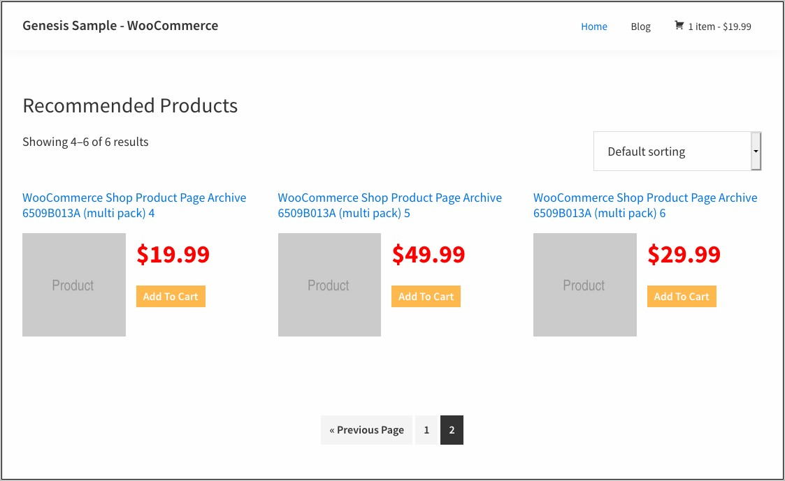 Woocommerce Custom Template For Shop Page