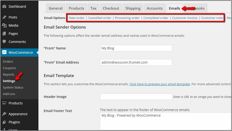 Woocommerce Email Templates Edit