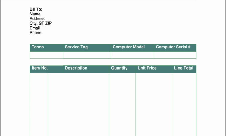 Word Doc Invoice Templates