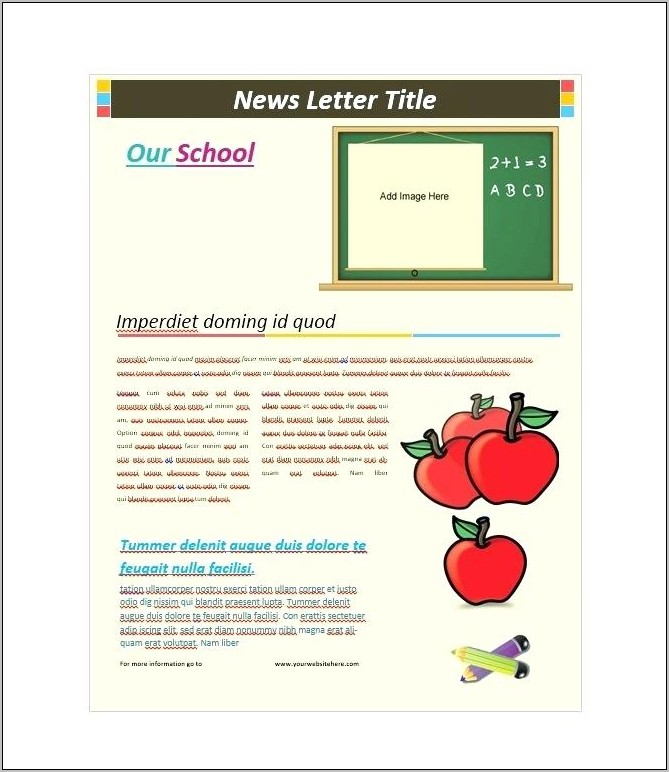 Word Document Newsletter Templates Free Download