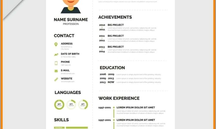 Word Document Resume Templates Free Download